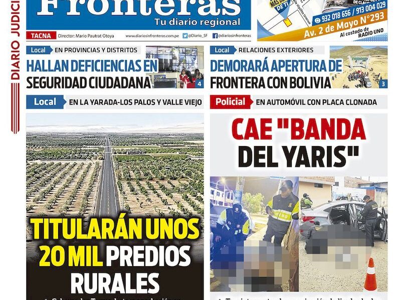 DIARIO SIN FRONTERAS TACNA