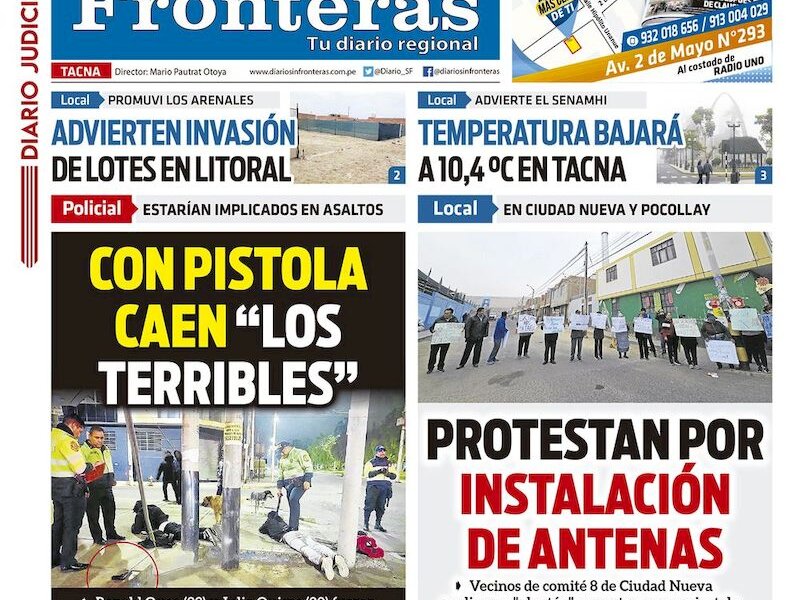 DIARIO SIN FRONTERAS TACNA