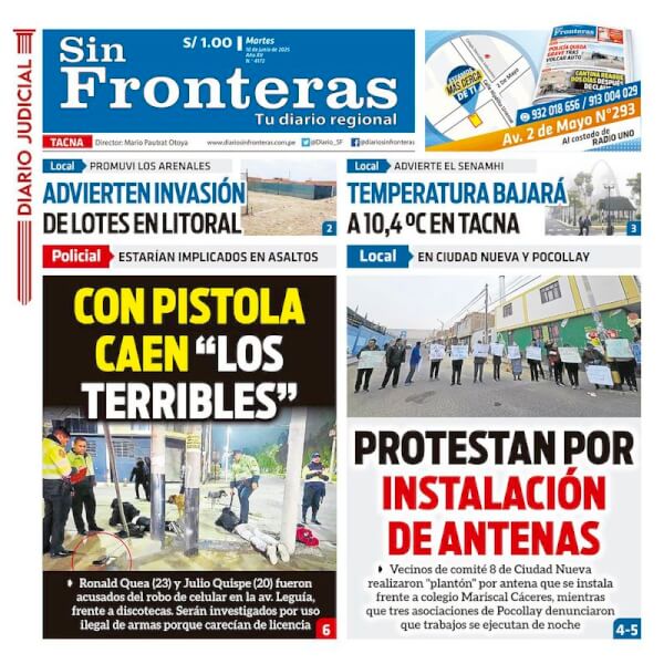 DIARIO SIN FRONTERAS TACNA