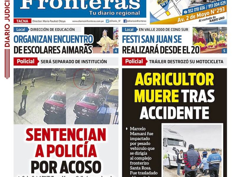 DIARIO SIN FRONTERAS TACNA