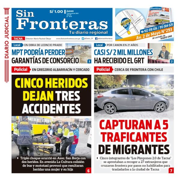 DIARIO SIN FRONTERAS TACNA