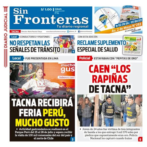 DIARIO SIN FRONTERAS TACNA