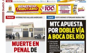 DIARIO SIN FRONTERAS TACNA