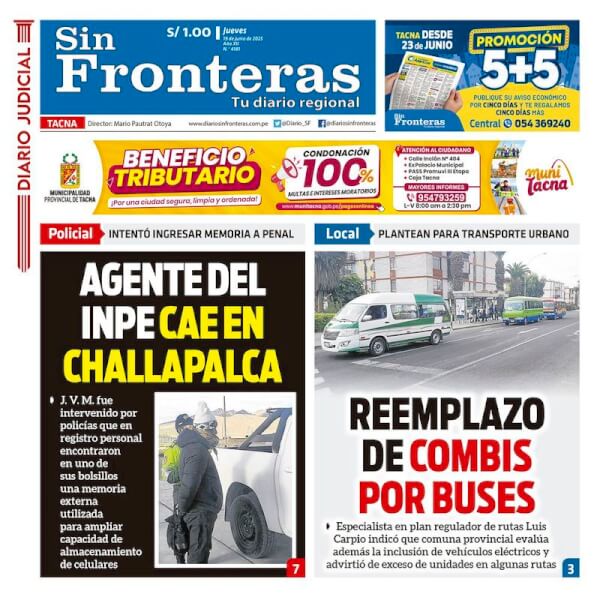 DIARIO SIN FRONTERAS TACNA