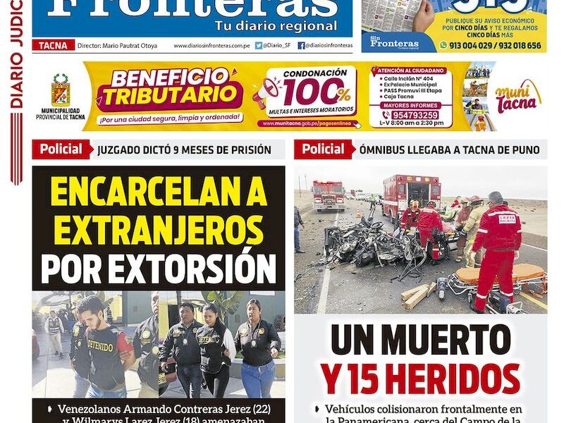DIARIO SIN FRONTERAS TACNA