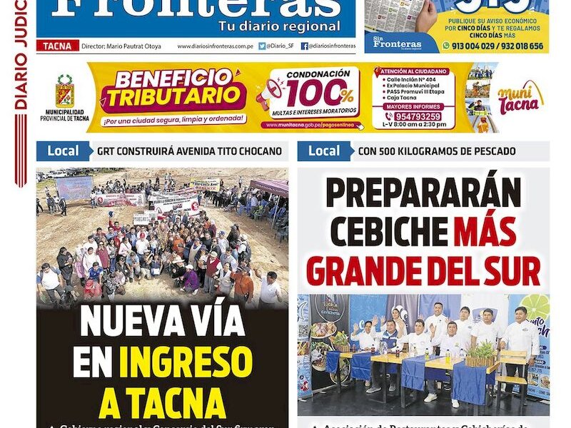 DIARIO SIN FRONTERAS TACNA