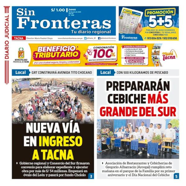 DIARIO SIN FRONTERAS TACNA