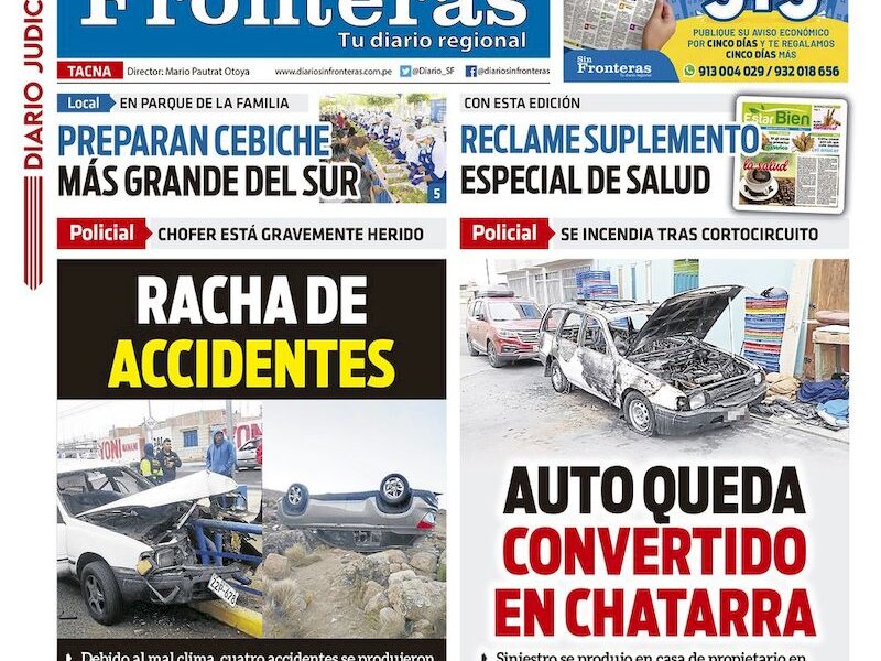 DIARIO SIN FRONTERAS TACNA