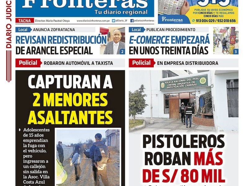 DIARIO SIN FRONTERAS TACNA