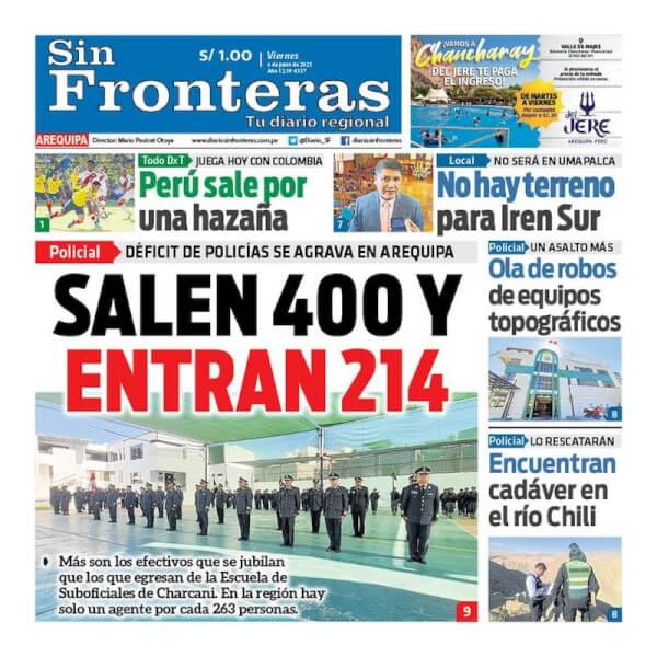 DIARIO SIN FRONTERAS AREQUIPA