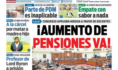 DIARIO SIN FRONTERAS AREQUIPA