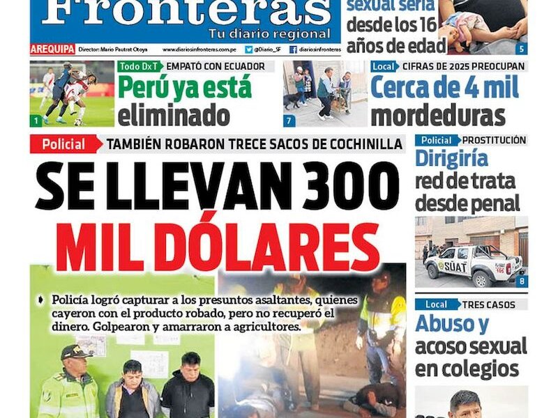 DIARIO SIN FRONTERAS AREQUIPA