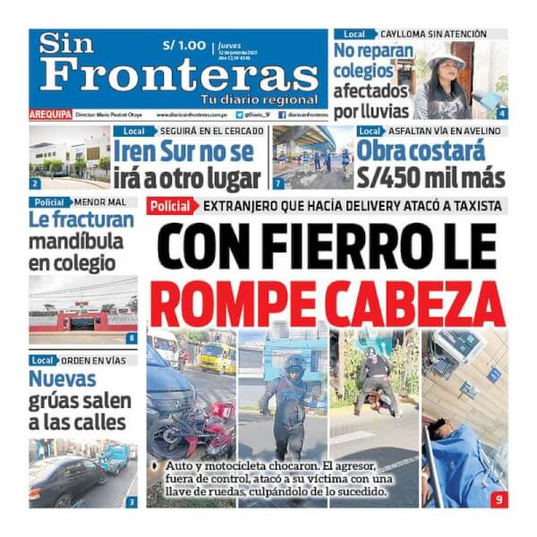 DIARIO SIN FRONTERAS AEQUIPA