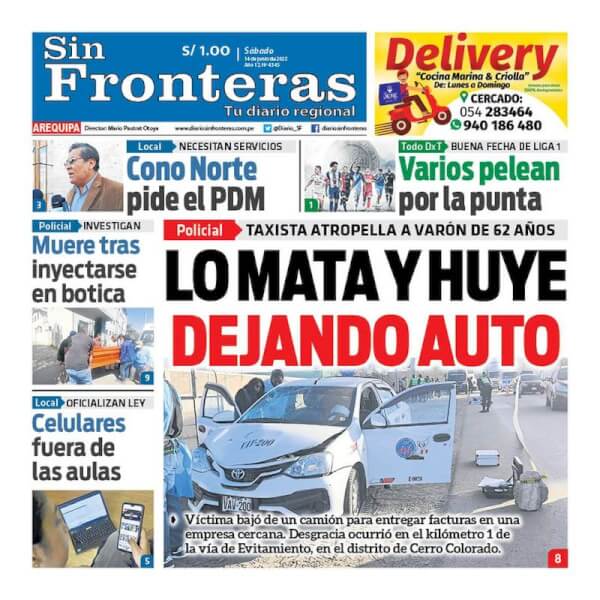 DIARIO SIN FRONTERAS AREQUIPA