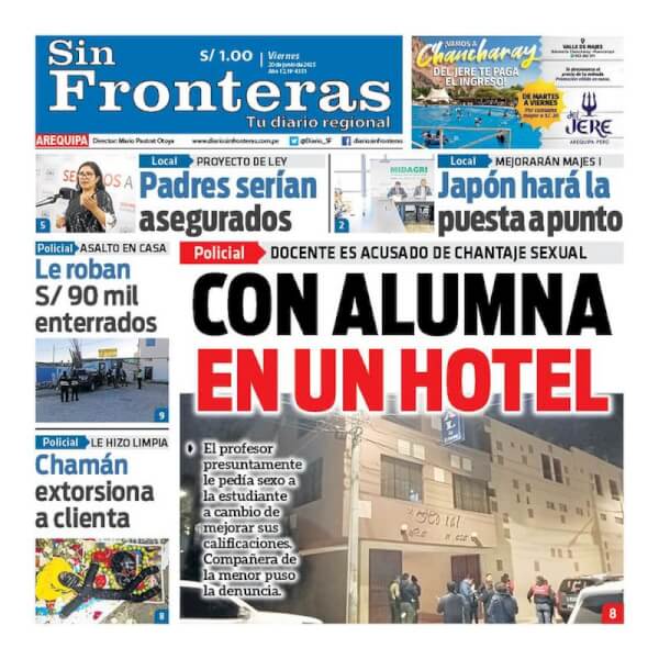 DIARIO SIN FRONTERAS AREQUIPA