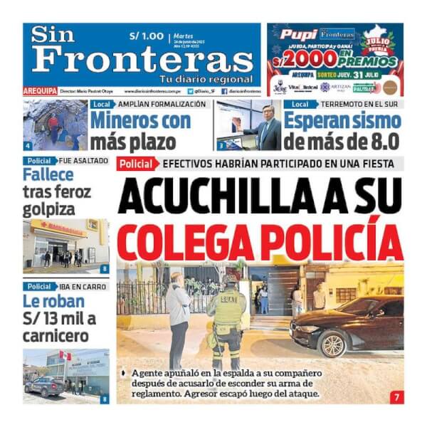 DIARIO SIN FRONTERAS AREQUIPA