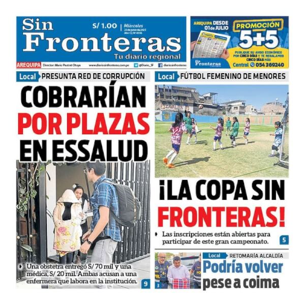 DIARIO SIN FRONTERAS AREQUIPA