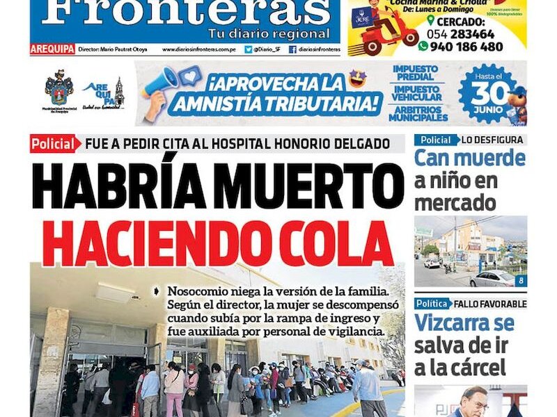 DIARIO SIN FRONTERAS AREQUIPA