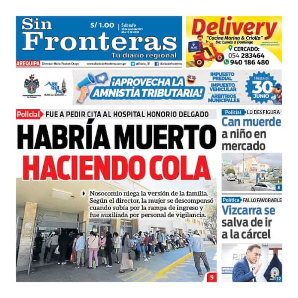 DIARIO SIN FRONTERAS AREQUIPA