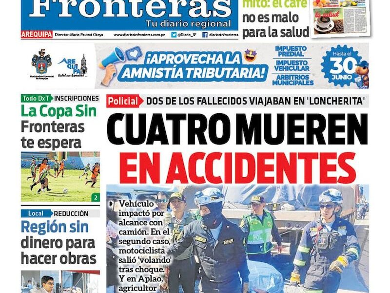 DIARIO SIN FRONTERAS AREQUIPA