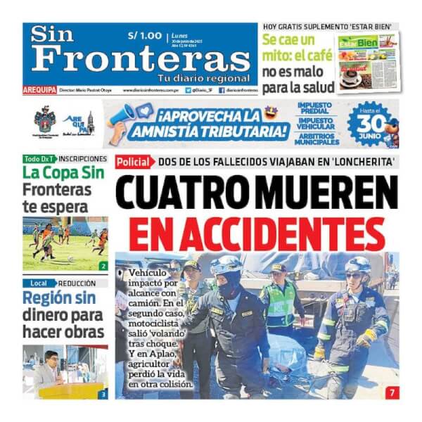 DIARIO SIN FRONTERAS AREQUIPA