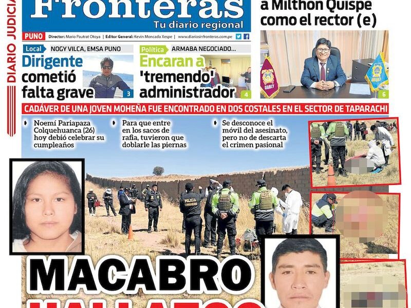 DIARIO SIN FRONTERAS PUNO
