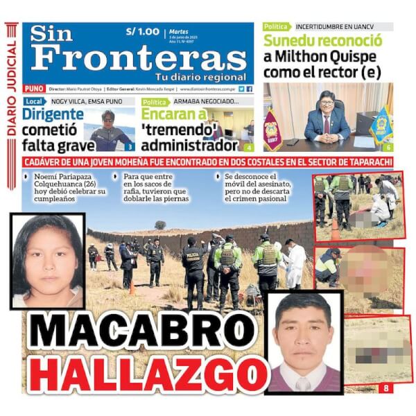 DIARIO SIN FRONTERAS PUNO