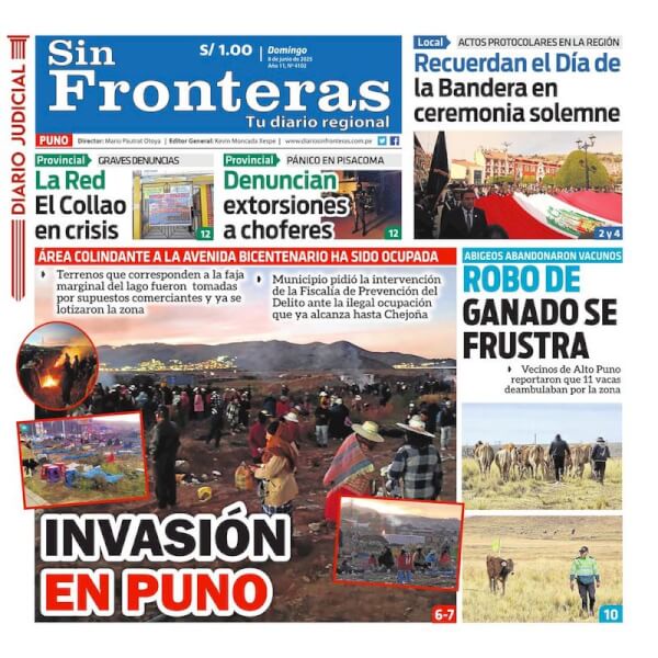 DIARIO SIN FRONTERAS PUNO
