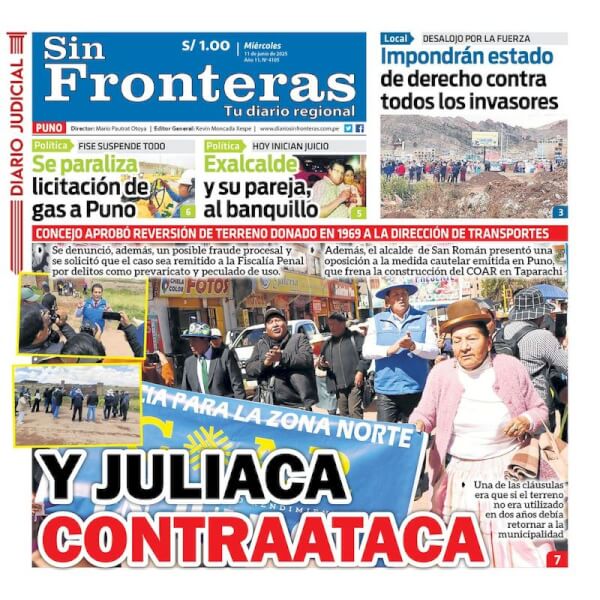 DIARIO SIN FRONTERAS PUNO