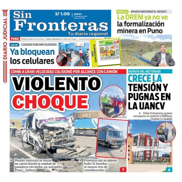 DIARIO SIN FRONTERAS PUNO