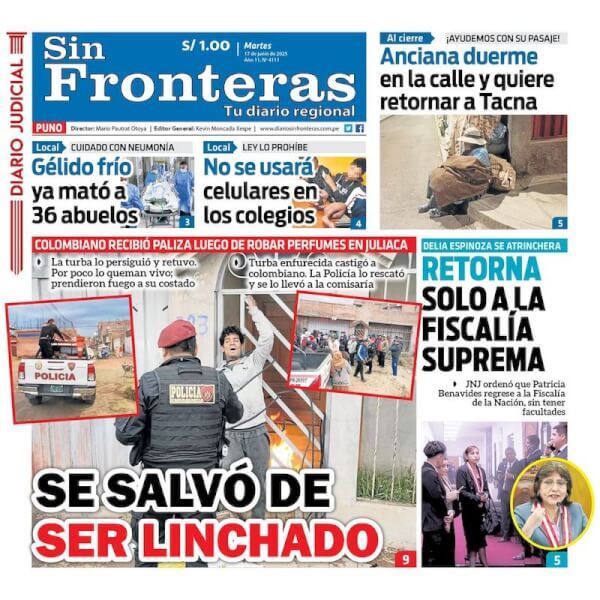 DIARIO SIN FRONTERAS PUNO