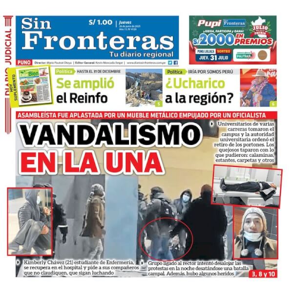 DIARIO SIN FRONTERAS PUNO