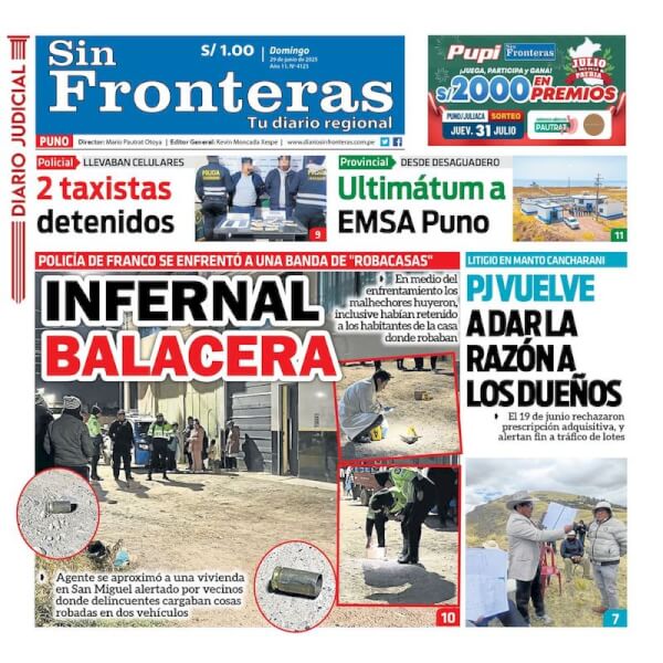 DIARIO SIN FRONTERAS PUNO
