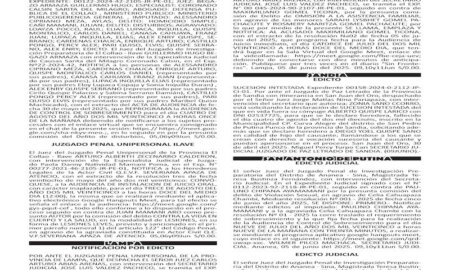 JUDICIALES PUNO