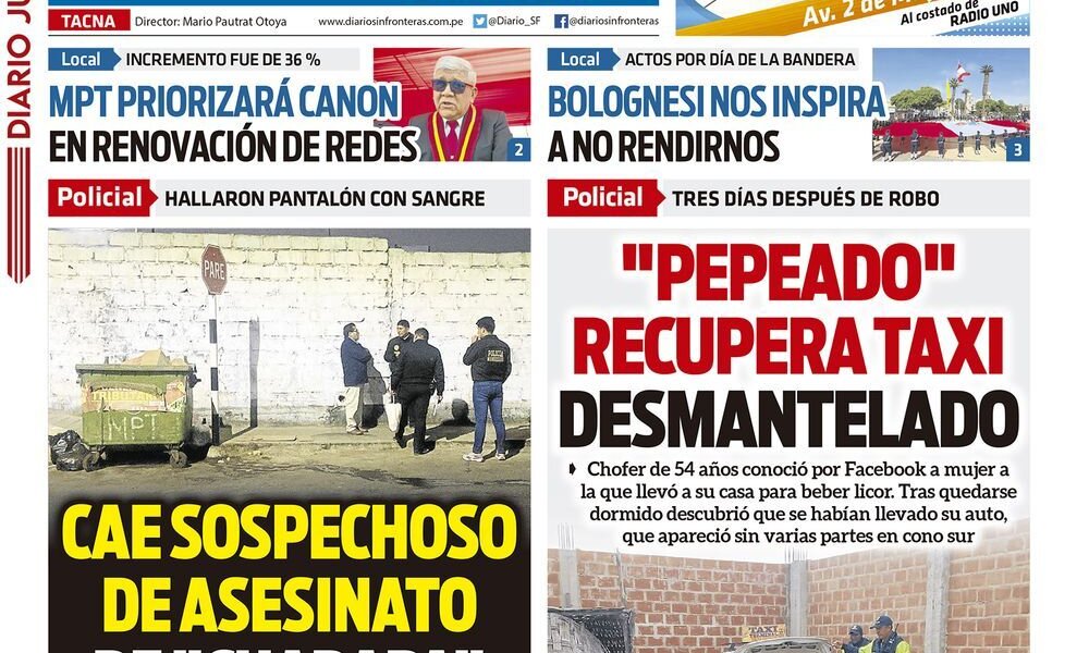 DIARIO SIN FRONTERAS TACNA