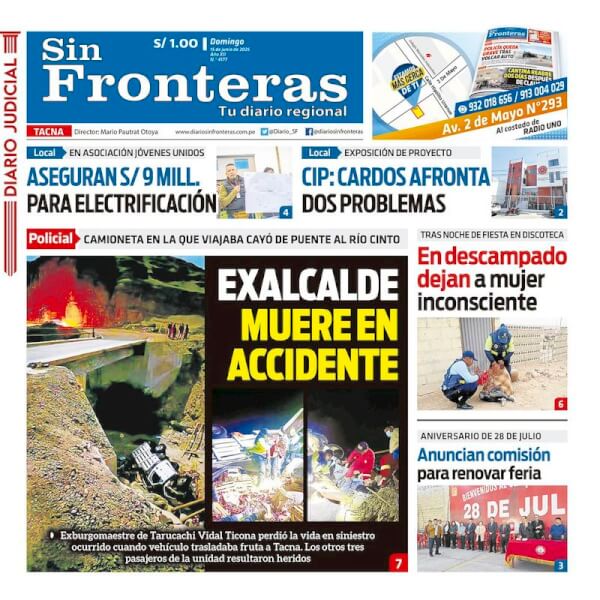 DIARIO SIN FRONTERAS TACNA