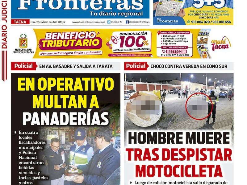 DIARIO SIN FRONTERAS TACNA