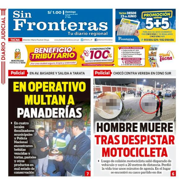 DIARIO SIN FRONTERAS TACNA
