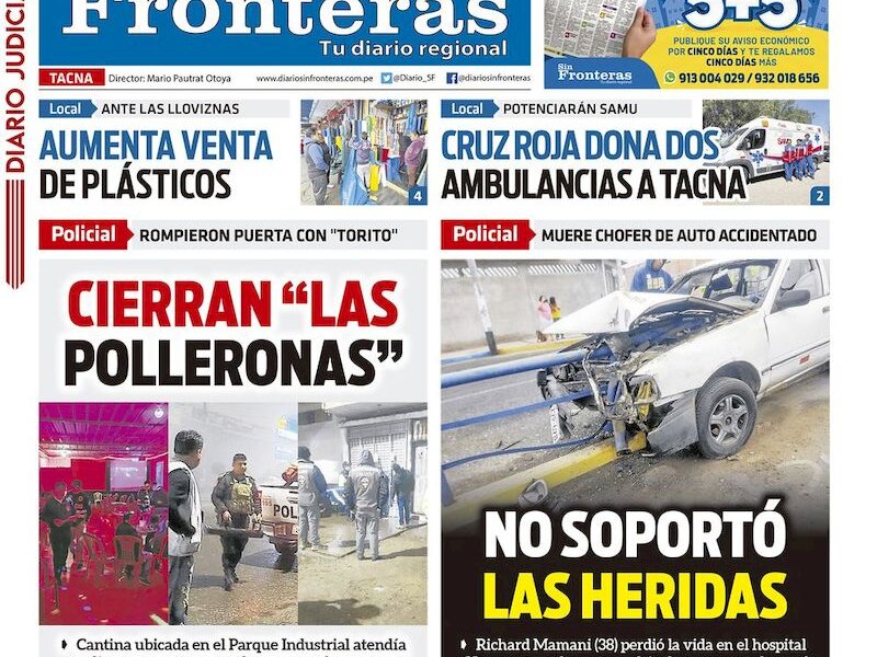 DIARIO SIN FRONTERAS TACNA