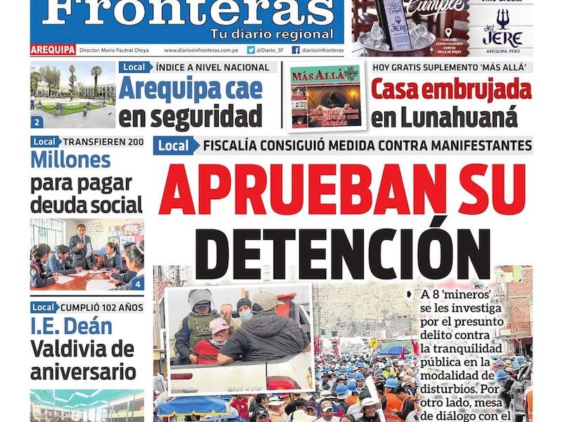 DIARIO SIN FRONTERAS AREQUIPA