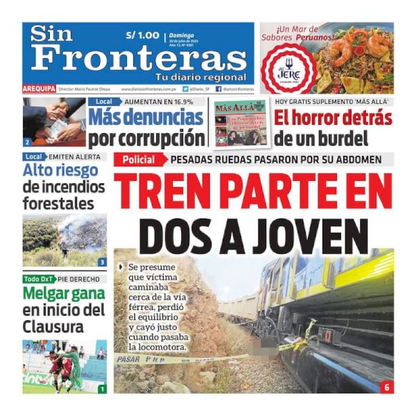 DIARIO SIN FRONTERAS AREQUIPA