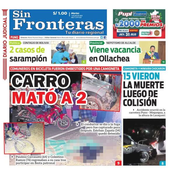 DIARIO SIN FRONTERAS PUNO