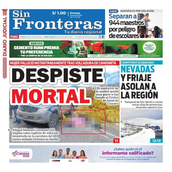 DIARIO SIN FRONTERAS PUNO