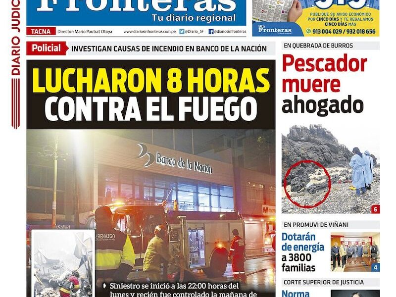 DIARIO SIN FRONTERAS TACNA