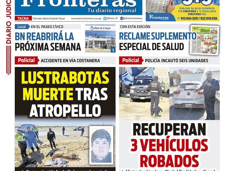 DIARIO SIN FRONTERAS TACNA