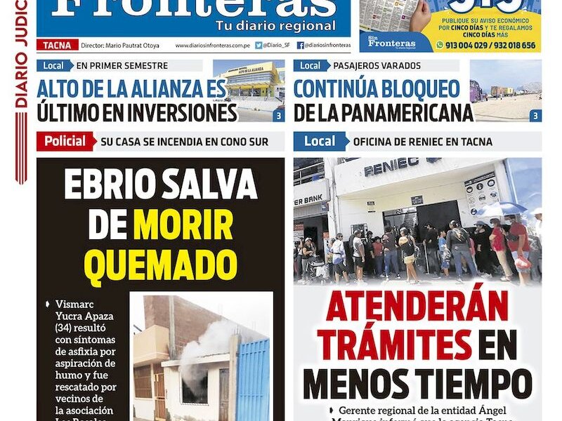 DIARIO SIN FRONTERAS TACNA
