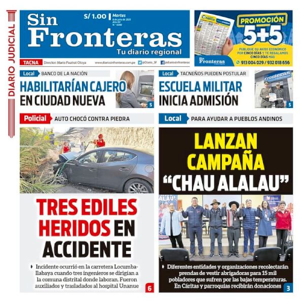 DIARIO SIN FRONTERAS TACNA