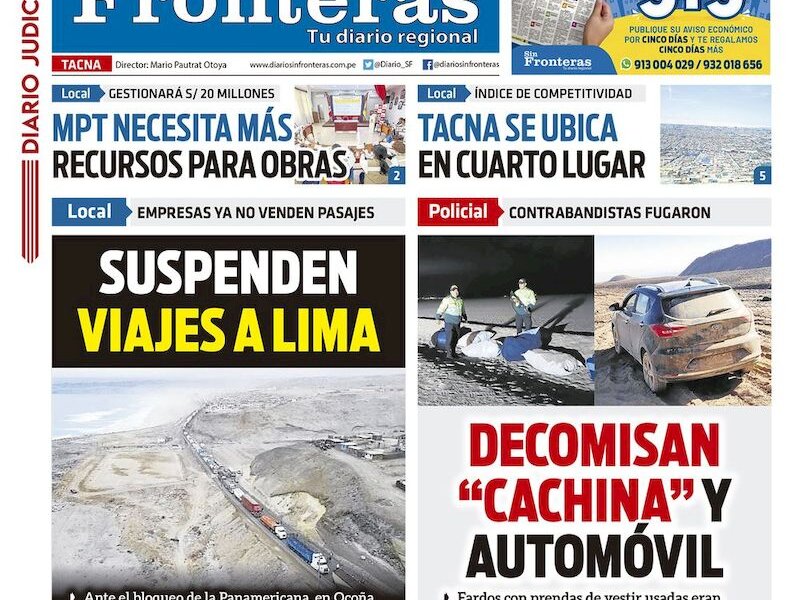 DIARIO SIN FRONTERAS TACNA