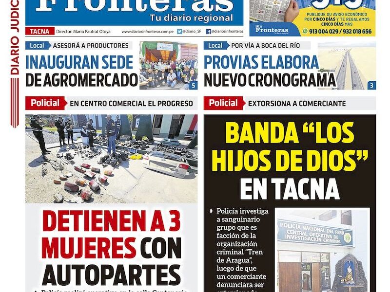 DIARIO SIN FRONTERAS TACNA
