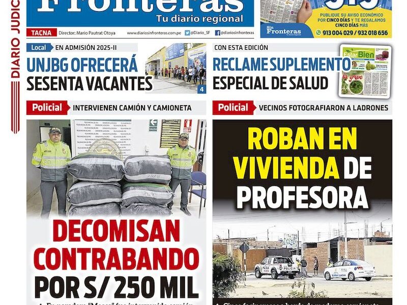 DIARIO SIN FRONTERAS TACNA